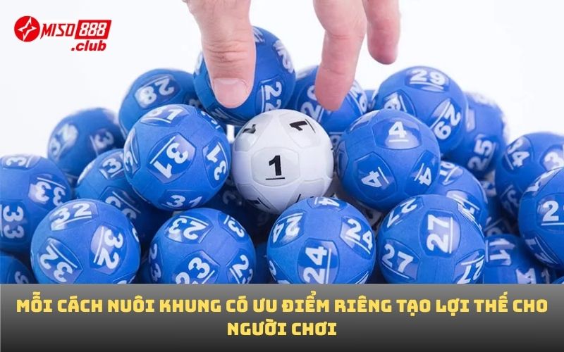 Mỗi cách nuôi khung có ưu điểm riêng tạo lợi thế cho người chơi